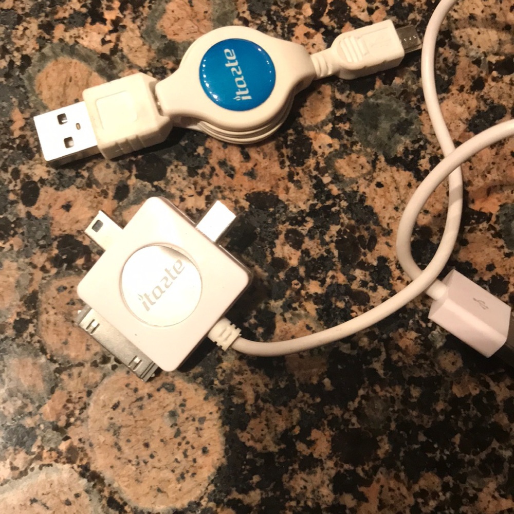 Set of chargers retractable & 3 in 1 USB